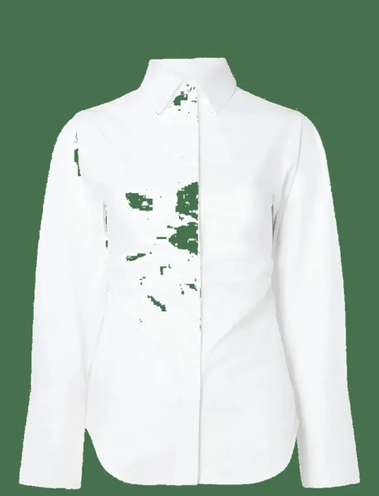 Malina Calisa Fitted Poplin shirt - Långärmade|Kvinnor Plus Size & Curvy|Blusar & Skjortor