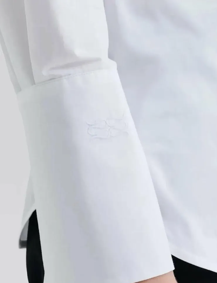Malina Calisa Fitted Poplin shirt - Långärmade|Kvinnor Plus Size & Curvy|Blusar & Skjortor