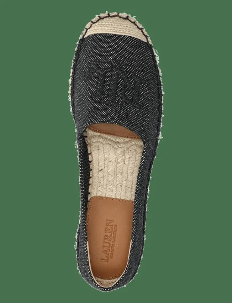 Kvinnor Lauren Ralph Lauren Espadrillos|Cameryn Cross-Dyed Canvas Espadrille - Platta espadriller