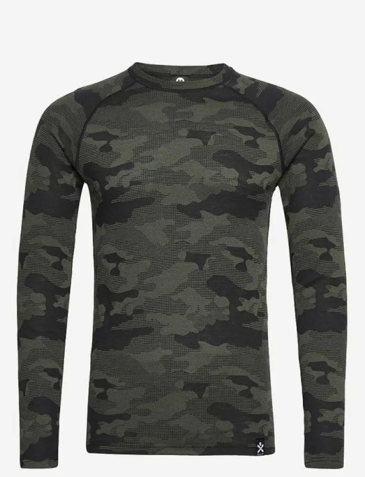 Bula Camo Merino Wool Crew - Underställströja| Underställ|Underställ