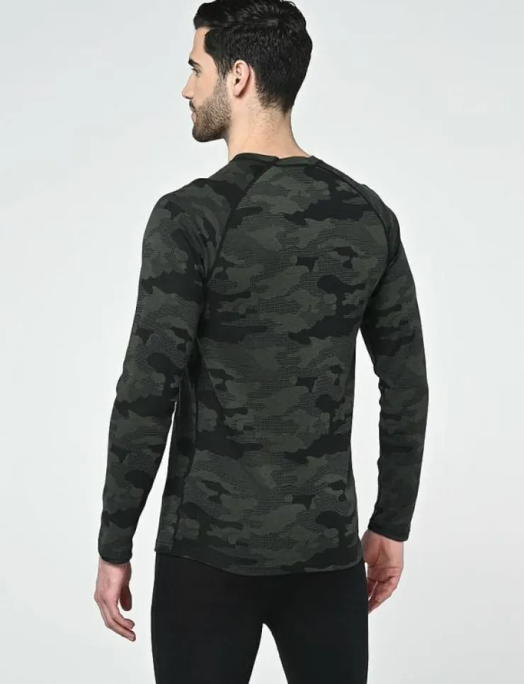 Bula Camo Merino Wool Crew - Underställströja| Underställ|Underställ