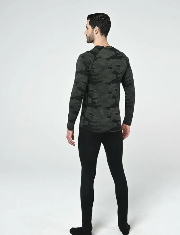 Bula Camo Merino Wool Crew - Underställströja| Underställ|Underställ