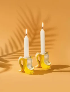 Donkey Candle holder - Banana Romance (2 pcs.) - Dekoration| Ljusstakar & Ljushållare