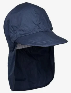 Melton Cap w/neck - Solid colour - Mössa|Barn Solhattar