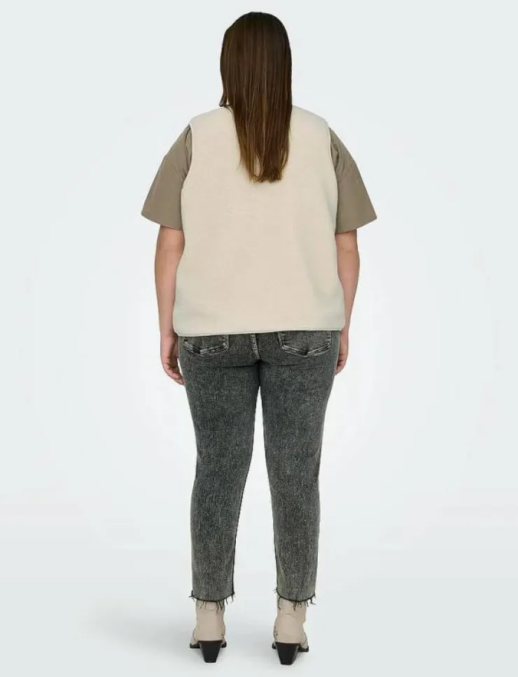 Kvinnor ONLY Carmakoma Västar|CARBELISA TEDDY WAISTCOAT JRS - Stickade västar