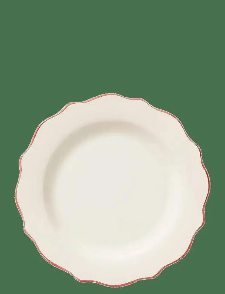 Anna + Nina Carmine Scalloped Breakfast Plate - Assietter| Tallrikar