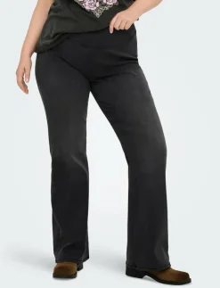 Kvinnor ONLY Carmakoma Leggings & Tights|CARROYAL MID WAIST FLARED LEGGING NOOS - Utsvängda byxor