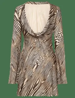 Malina Cezanne Low Back Satin Mini dress - Korta klänningar|Kvinnor Klänningar