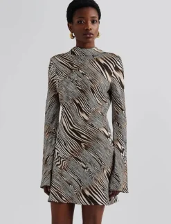 Malina Cezanne Low Back Satin Mini dress - Korta klänningar|Kvinnor Klänningar