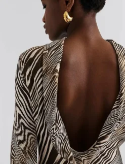 Malina Cezanne Low Back Satin Mini dress - Korta klänningar|Kvinnor Klänningar
