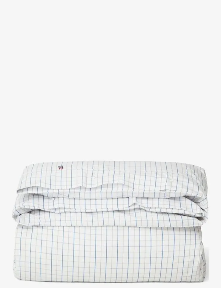 Lexington Home Sängtextilier|Checked Cotton Poplin Duvet Cover - Påslakan