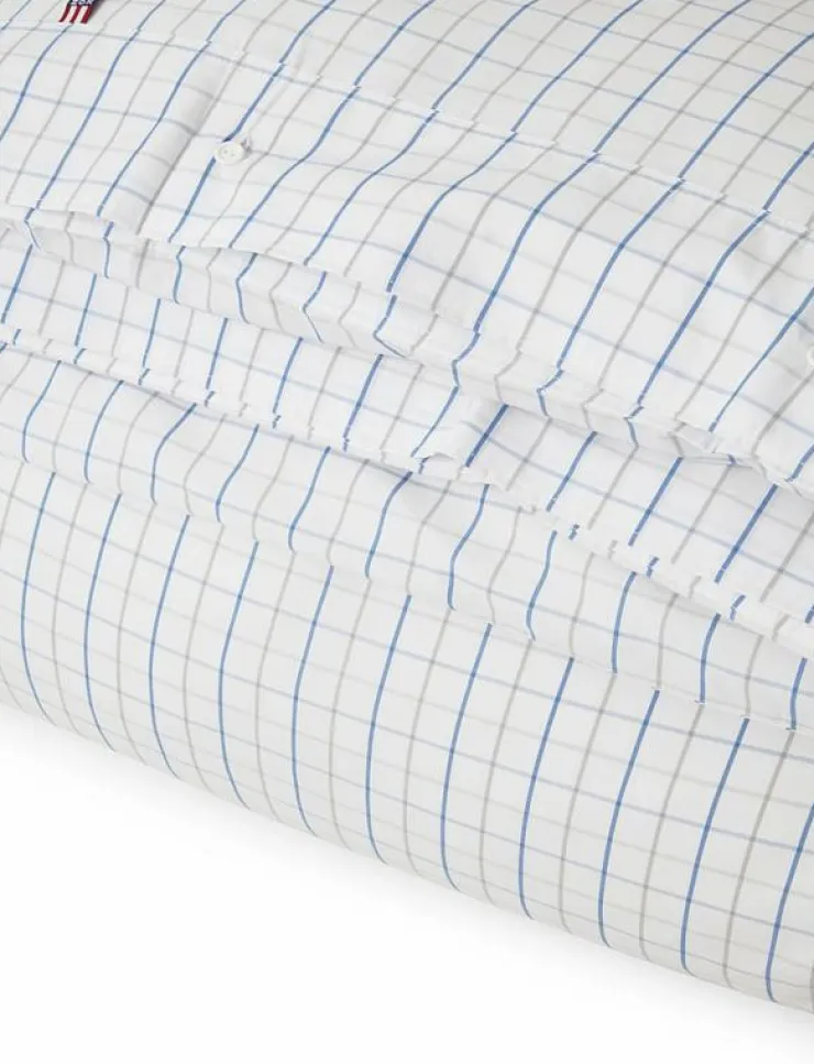 Lexington Home Sängtextilier|Checked Cotton Poplin Duvet Cover - Påslakan