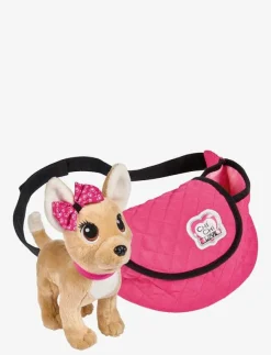 Barn Simba Toys Gosedjur|ChiChi LOVE Hund i Trendig Väska - Mjukisdjur