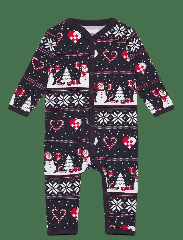 Happy Seasons Christmas heart jumpsuit baby - One-sie|Barn Sovplagg