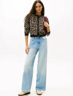 Tommy Jeans CLAIRE HR WD BI0112 CO - Vida byxor|Kvinnor Denimkläder|Jeans