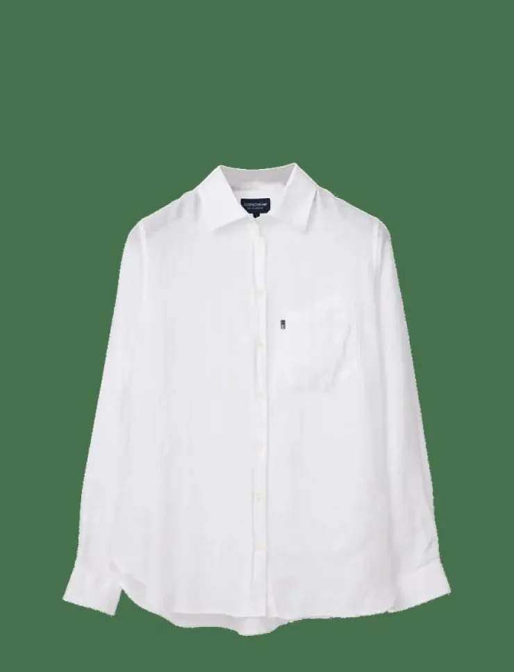 Kvinnor Lexington Clothing Blusar & Skjortor|Classic Linen Shirt - Linneskjortor