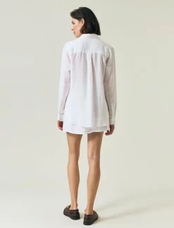 Kvinnor Lexington Clothing Blusar & Skjortor|Classic Linen Shirt - Linneskjortor