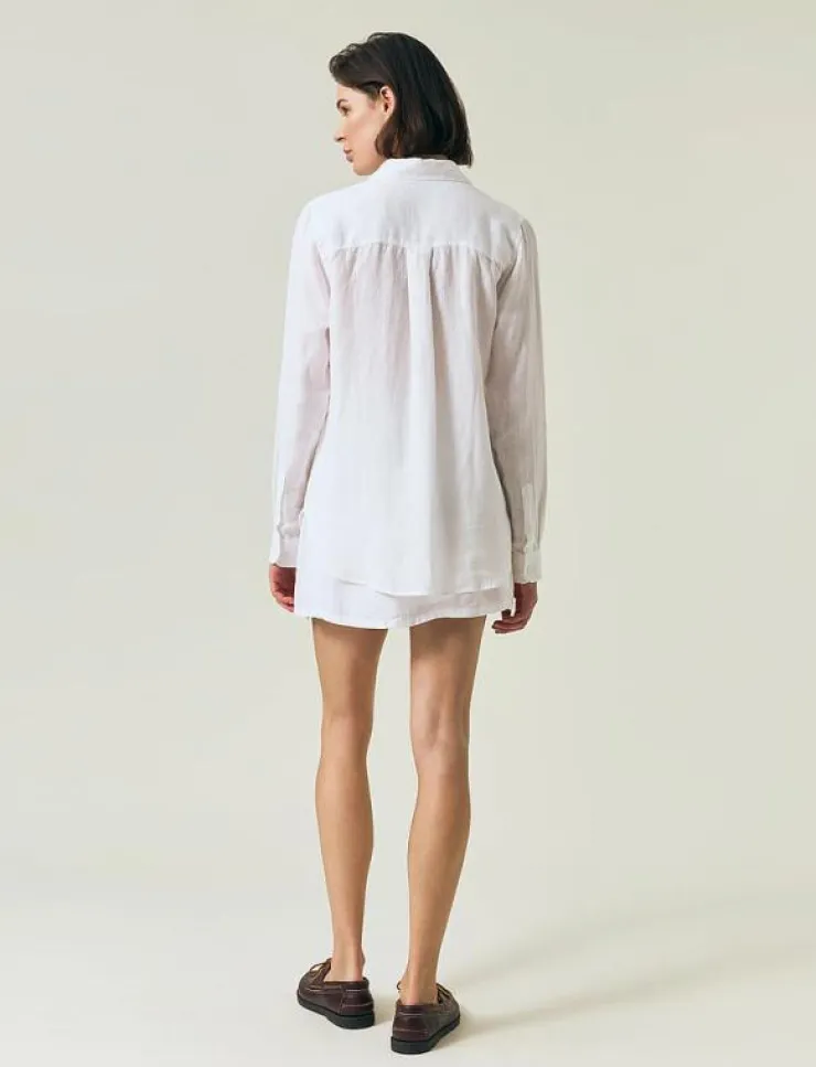 Kvinnor Lexington Clothing Blusar & Skjortor|Classic Linen Shirt - Linneskjortor