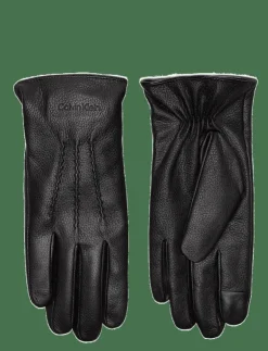Calvin Klein Handskar|CLASSIC PEBBLE LEATHER GLOVES - Fingervantar