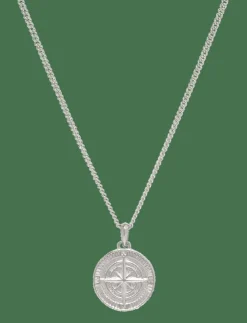 Samie Compas - Necklace with medallion Steel - Halsband| Smycken