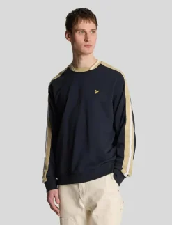 Lyle & Scott Sweatshirts & Huvtröjor|Contrast Taped Sweatshirt - Sweatshirts