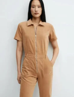 Kvinnor Mango Jumpsuits|Corduroy jumpsuit with zip - Jumpsuits