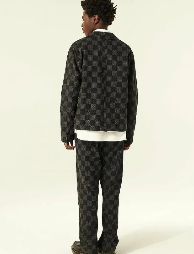 Rue de Tokyo COSIMO JAPANESE SASHIKO CHECK - Jackor & rockar| Overshirts
