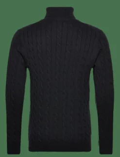 GANT Stickat|COTTON CABLE TURTLE NECK - Polokrage