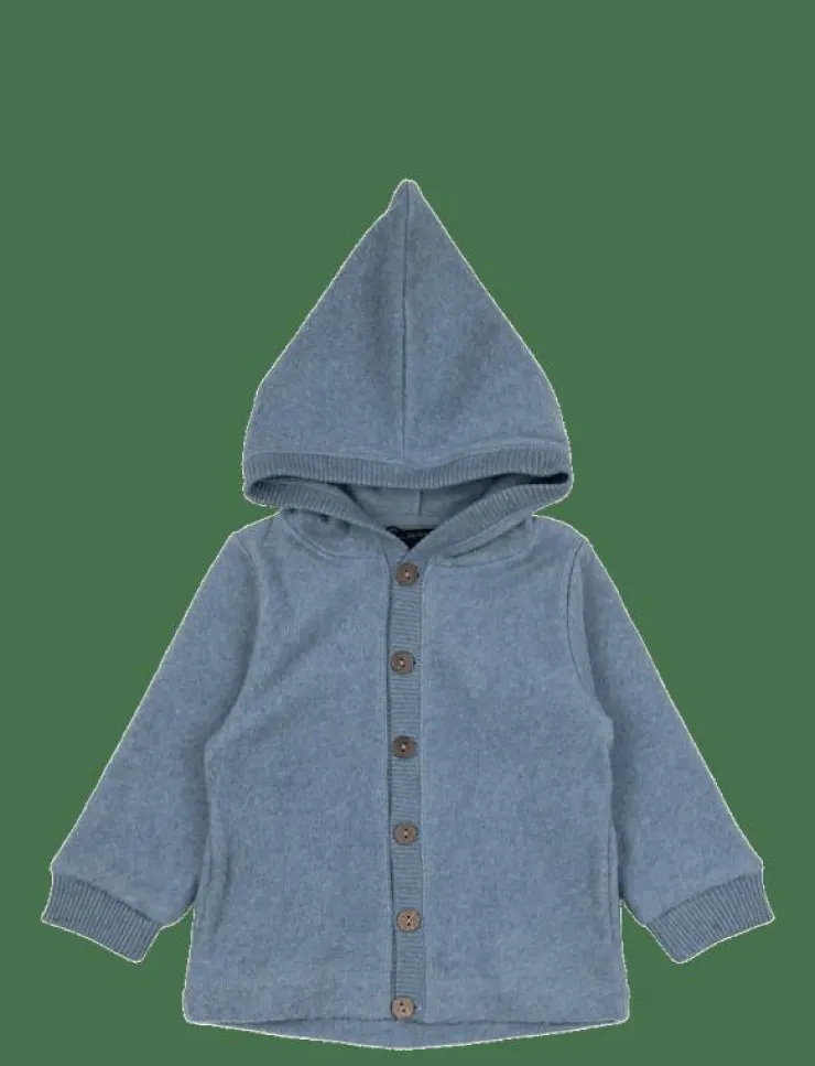 mikk-line Cotton Fleece Cardigan w Hood - Jackor|Barn Fleecekläder