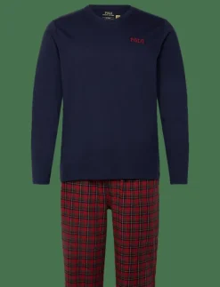 Polo Ralph Lauren Pyjamas|Cotton Jersey & Plaid Flannel Sleep Set - Pyjamas