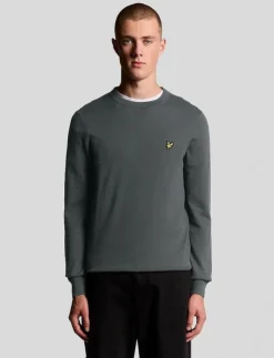 Lyle & Scott Stickat|Cotton Merino Crew Neck Jumper - Rundhalsad