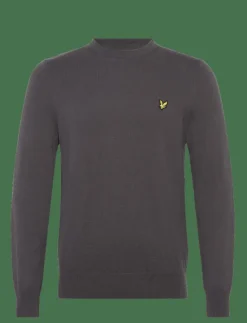 Lyle & Scott Stickat|Cotton Merino Crew Neck Jumper - Rundhalsad