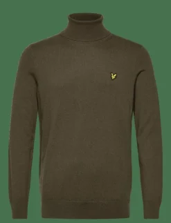 Lyle & Scott Cotton Merino Turtleneck Jumper - Polokrage| Stickat