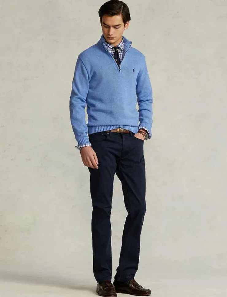 Polo Ralph Lauren Cotton Quarter-Zip Sweater - Polokrage| Stickat