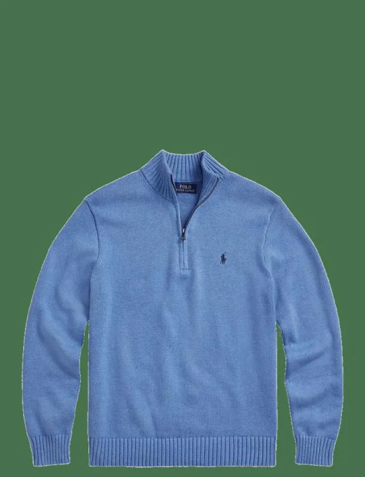 Polo Ralph Lauren Cotton Quarter-Zip Sweater - Polokrage| Stickat