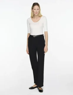 Kvinnor Filippa K Kläder|Cotton Stretch Scoop Neck Top - T-shirts