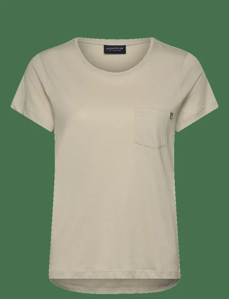 Kvinnor Lexington Clothing T-Shirts & Toppar|Cotton-Modal Blend Classic Tee - T-shirts