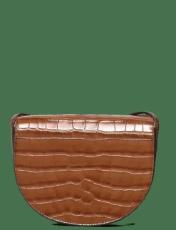 Kvinnor Lauren Ralph Lauren Crossbody Bags|Axelremsväskor|Croc-Embossed Medium Witley Crossbody - Crossbody Bags