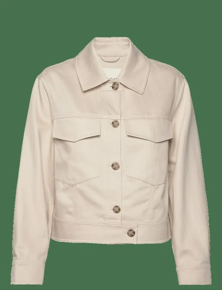 GANT CROPPED LINEN BLEND JACKET - Tunna jackor|Kvinnor Overshirts