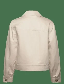GANT CROPPED LINEN BLEND JACKET - Tunna jackor|Kvinnor Overshirts