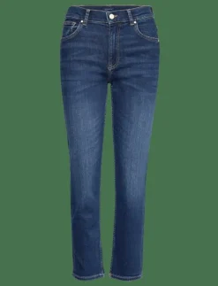 Kvinnor GANT Jeans|CROPPED SLIM STRETCH JEANS - Slim jeans