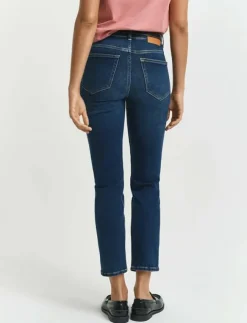 Kvinnor GANT Jeans|CROPPED SLIM STRETCH JEANS - Slim jeans