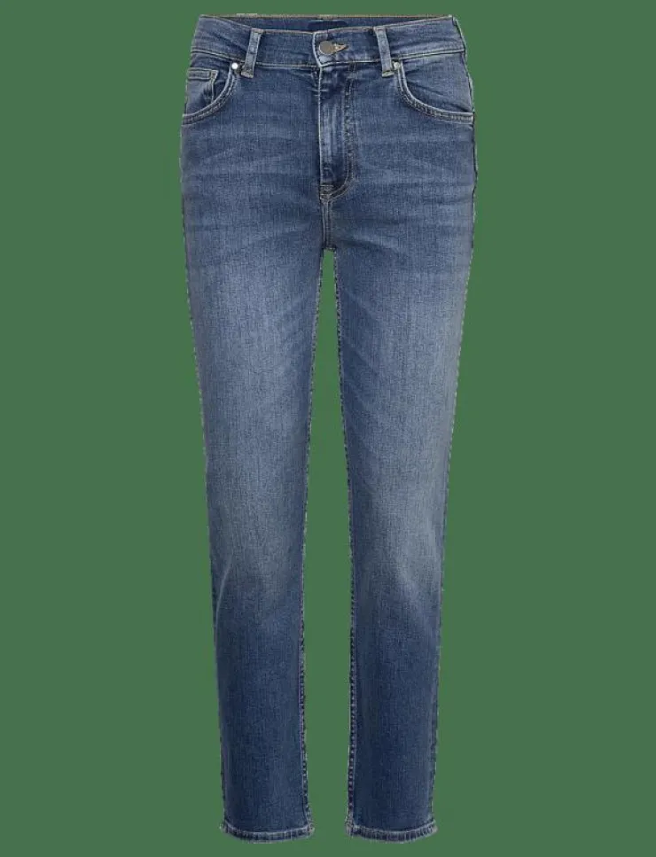 GANT CROPPED SLIM STRETCH JEANS - Slim jeans|Kvinnor Denimkläder
