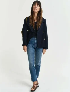 GANT CROPPED SLIM STRETCH JEANS - Slim jeans|Kvinnor Denimkläder