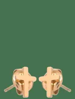 Samie Cross - Earstuds Gold-plated Steel - Örhängen| Smycken