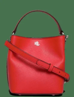 Lauren Ralph Lauren Crosshatch Small Reese Bucket Bag - Bucketväskor|Kvinnor Bucket Bags|Axelremsväskor