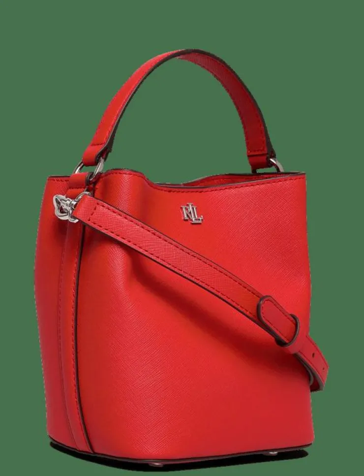 Lauren Ralph Lauren Crosshatch Small Reese Bucket Bag - Bucketväskor|Kvinnor Bucket Bags|Axelremsväskor
