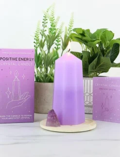 Gift Republic Crystal Candle - Positivity - Blockljus| Ljus