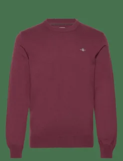 GANT CTN/WO C-NECK - Rundhalsad| Stickat