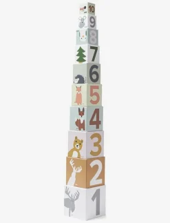 Kid's Concept Cubes paper 1-10 EDVIN - Stapelbara klossar|Barn Babyleksaker|Babyleksaker